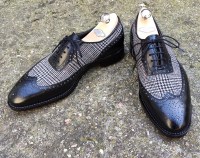 Black tweed bicolor oxfords by rozsnyai handmade shoes 333-20 (5)